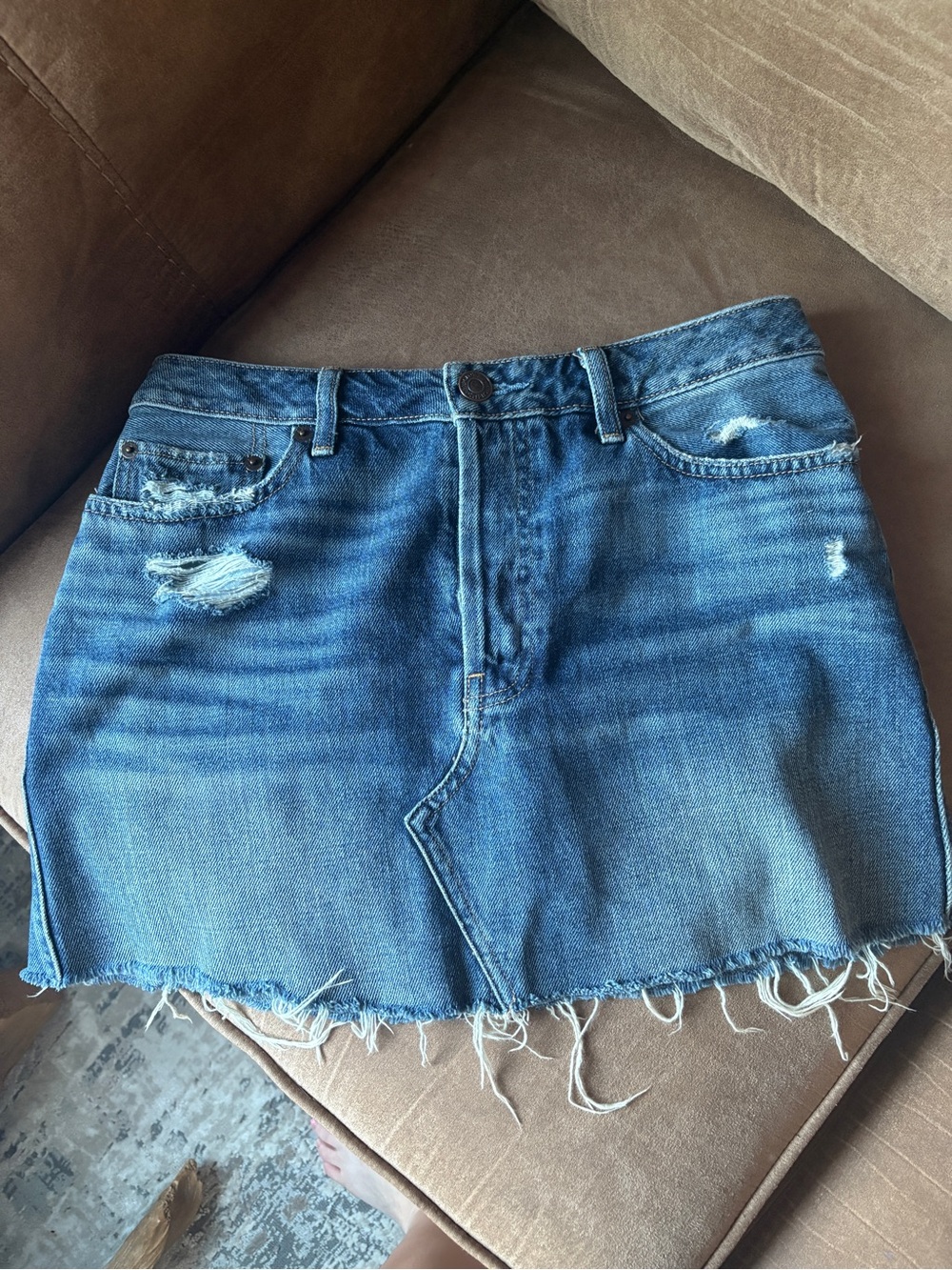 Abercrombie & fitch denim mini skirt Sz 6